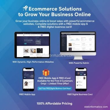 Ecommerce Solutions to Grow Your Business Online With FREE App